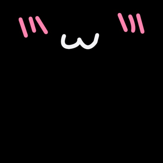 Cute kawaii anime mouth with blushing face' Men's T-Shirt | Spreadshirt