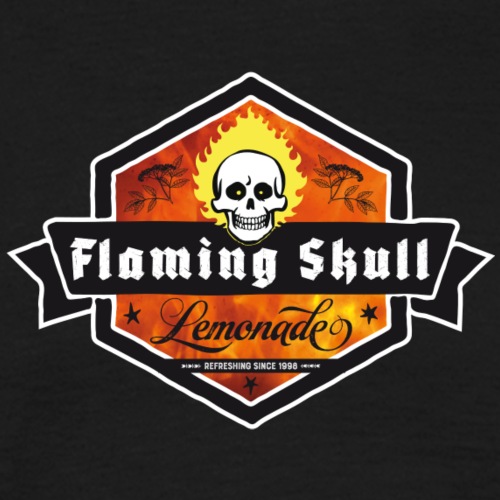 Flaming Skull Lemonade - T-shirt herr