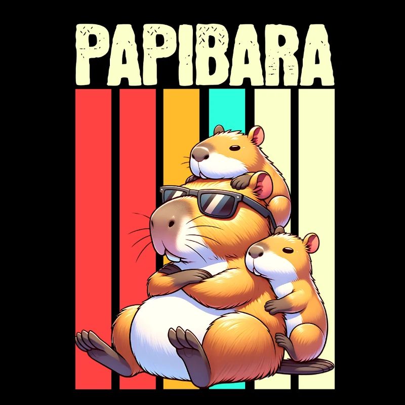 Papibara Capybara Vater Papa