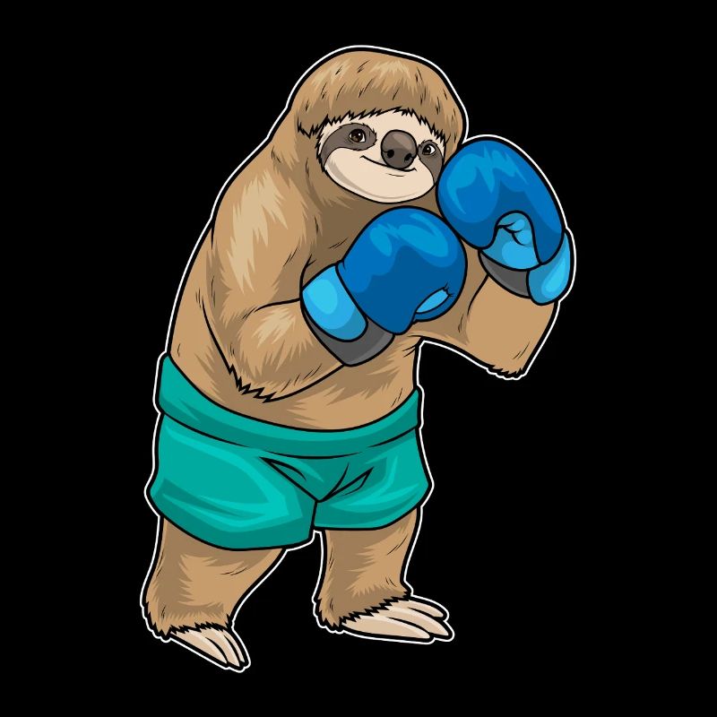 Faultier Boxer Boxhandschuhe Boxen