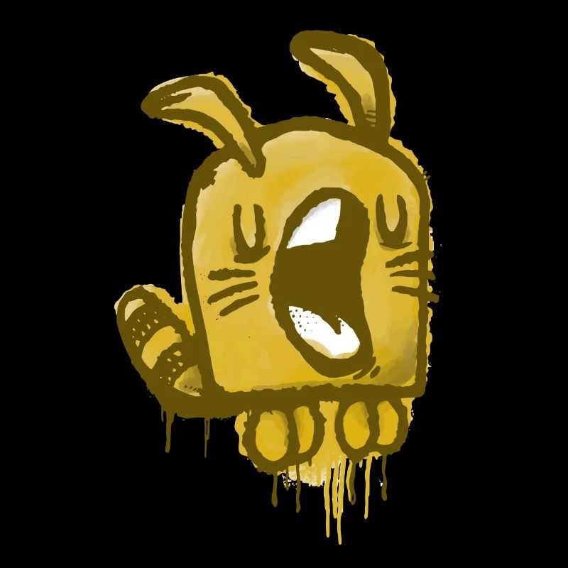 Gelbes Maskottchen