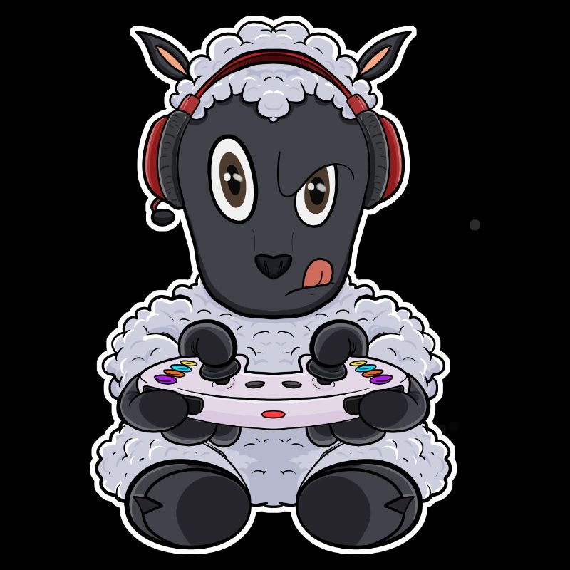 Lamb With Gaming Controller I Funny Gaming I Gamer