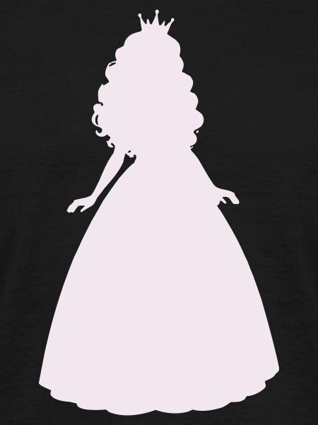 Princess silhouette in lilac