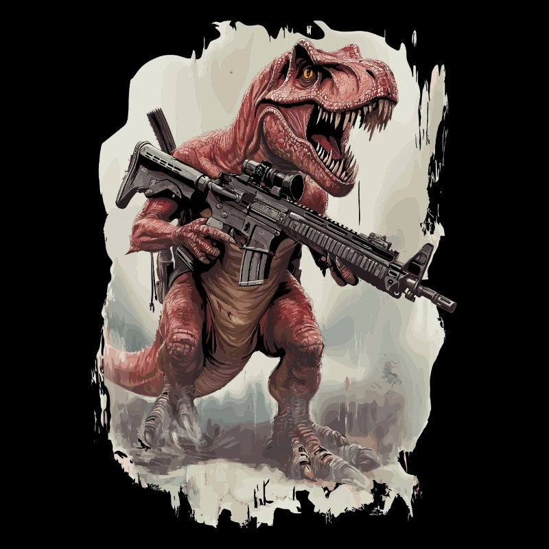 Trex Soldier Dino AR15 Warrior Forces