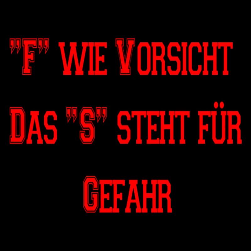 "F" wie Vorsicht rot