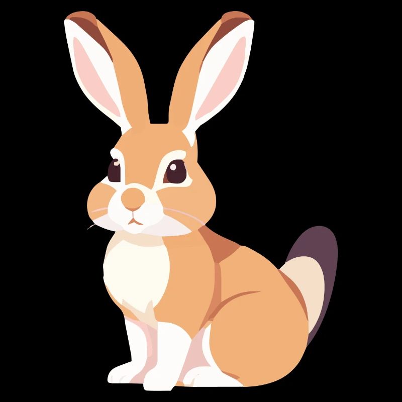 Bunny with long ears, cute rabbit