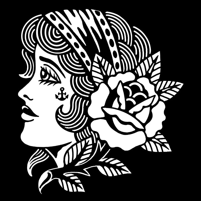 Frau Mit Rose