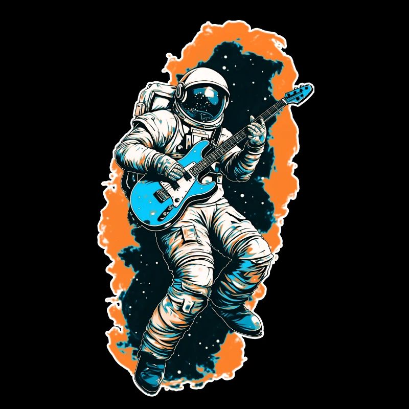 Astronaut mit Gitarre