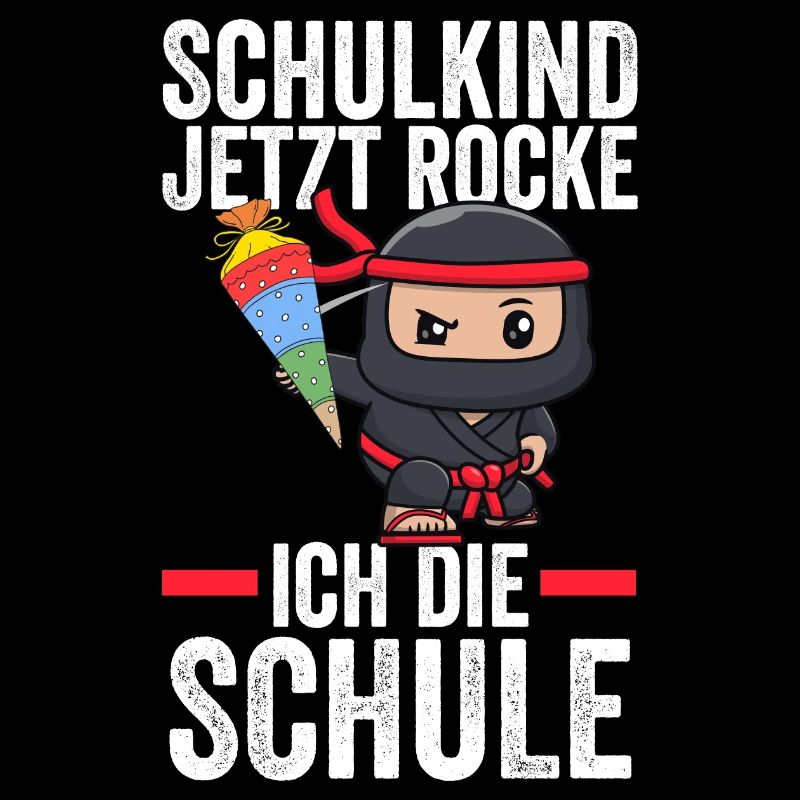 Schulkind Ninja Schulbeginn Geschenk
