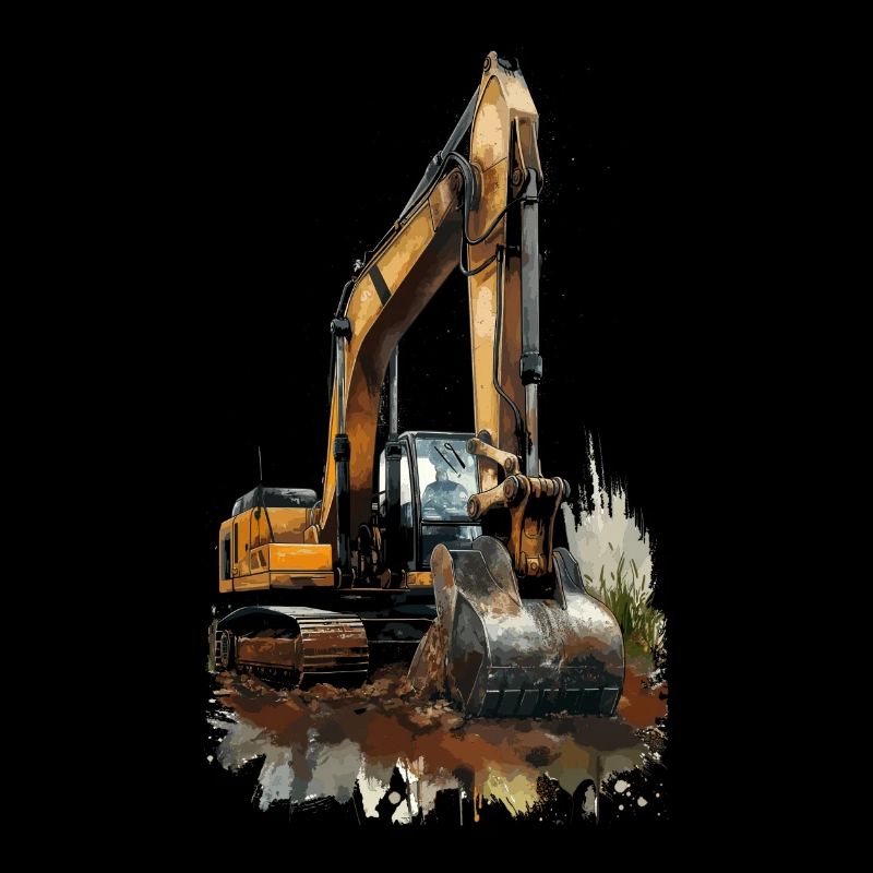 Bagger Excavator Baggerfahrer