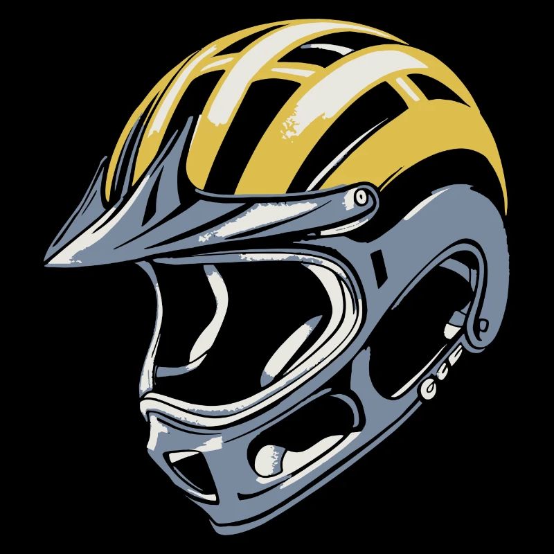 MTB-Helm-Shirt Radfahrer Biker Geschenkidee
