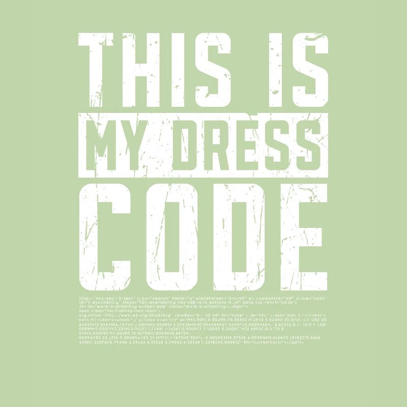 Voici mon code vestimentaire - langage de programmation
