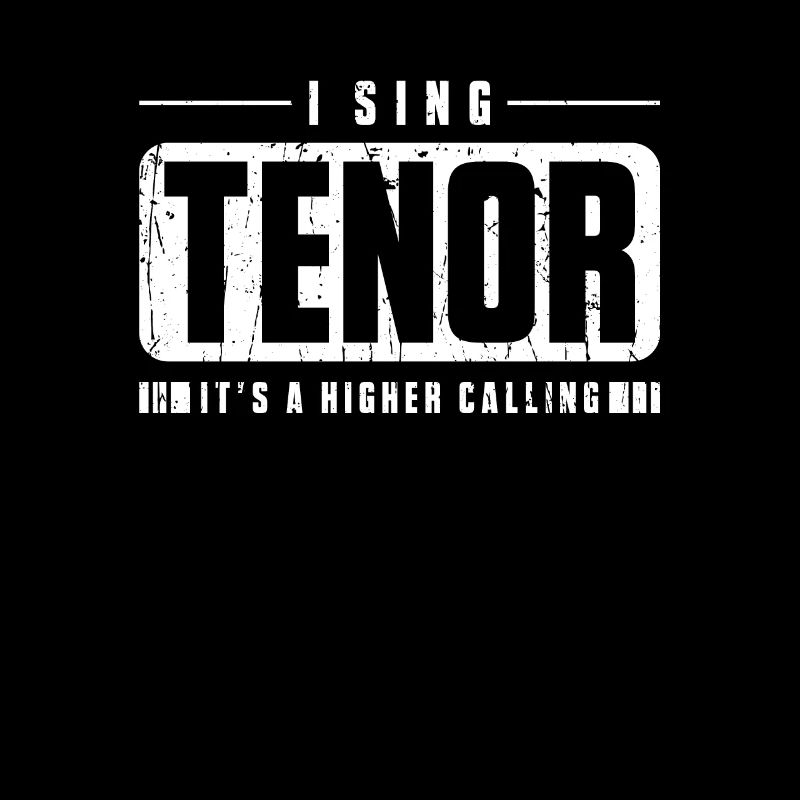 Ich singe Tenor es ist eine höhere Berufung - singen