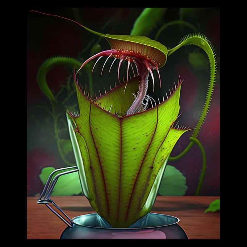 Drôle de pichet graphique Plant Art Cool Nepenthes