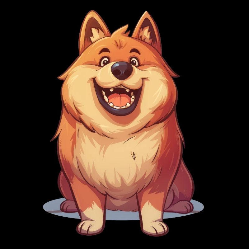 Eurasier | Illustration de dessin animé
