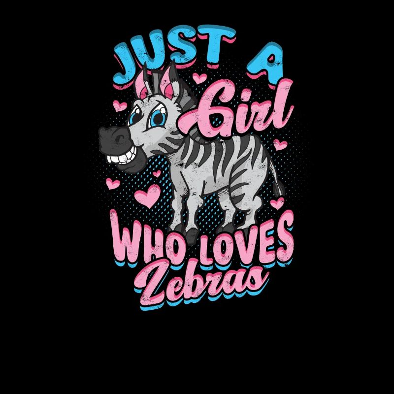 Nur ein Mädchen, das Zebras liebt - Tier