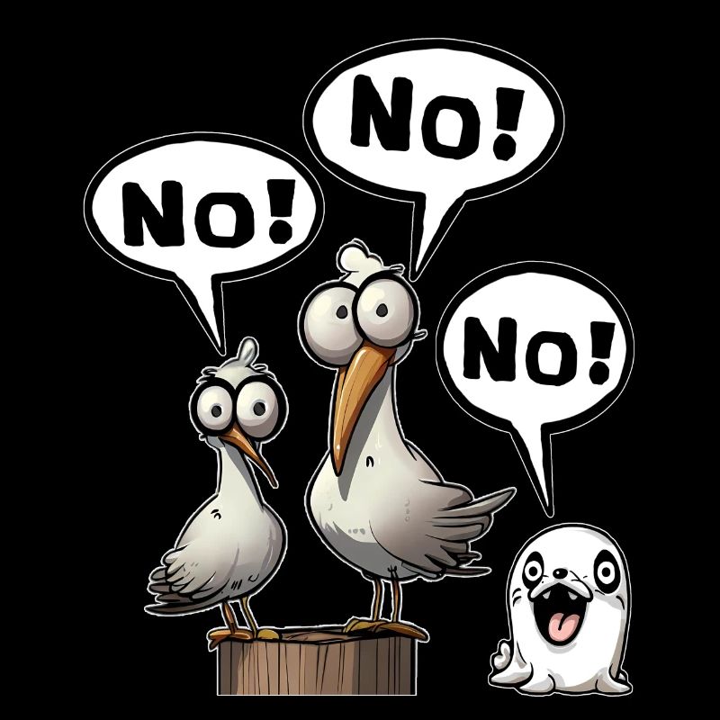 no, nope, maybe later, saying, funny, fun