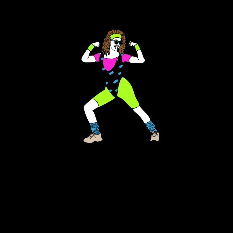 Aerobics instructor in training