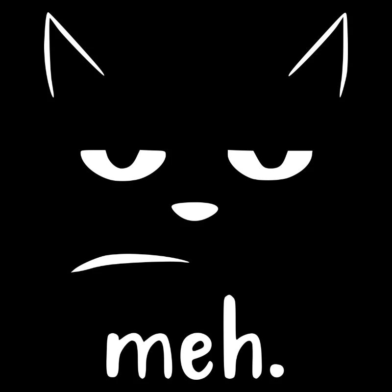 Halloween Cat Meh Graphic Tee