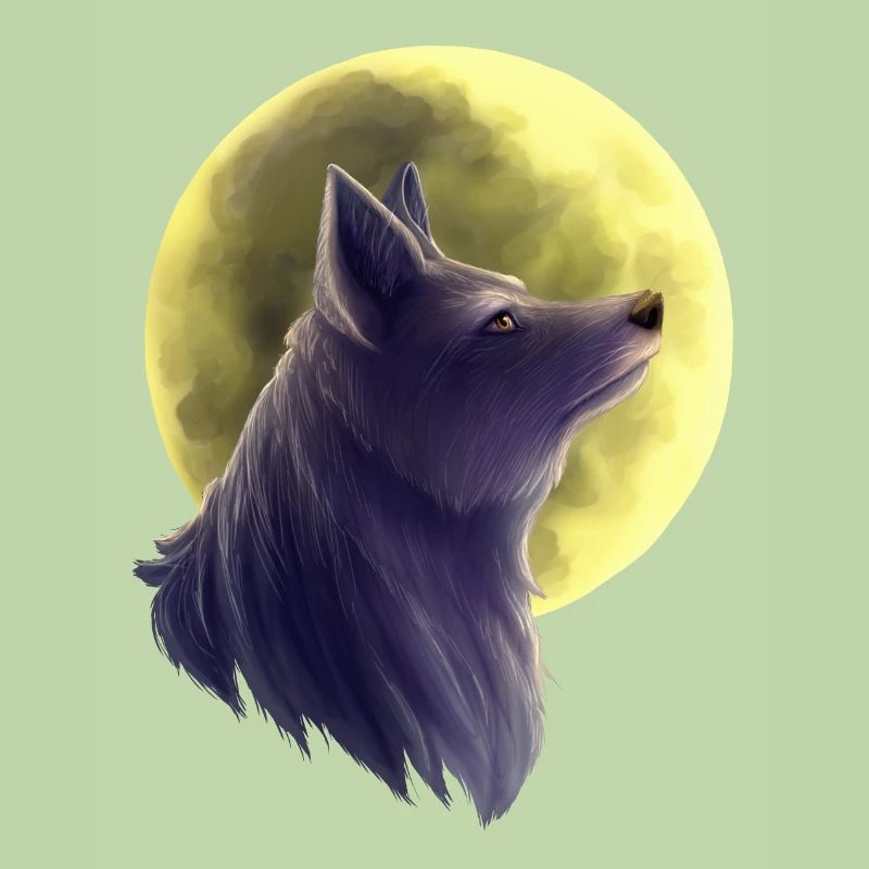 Wolf Gemälde