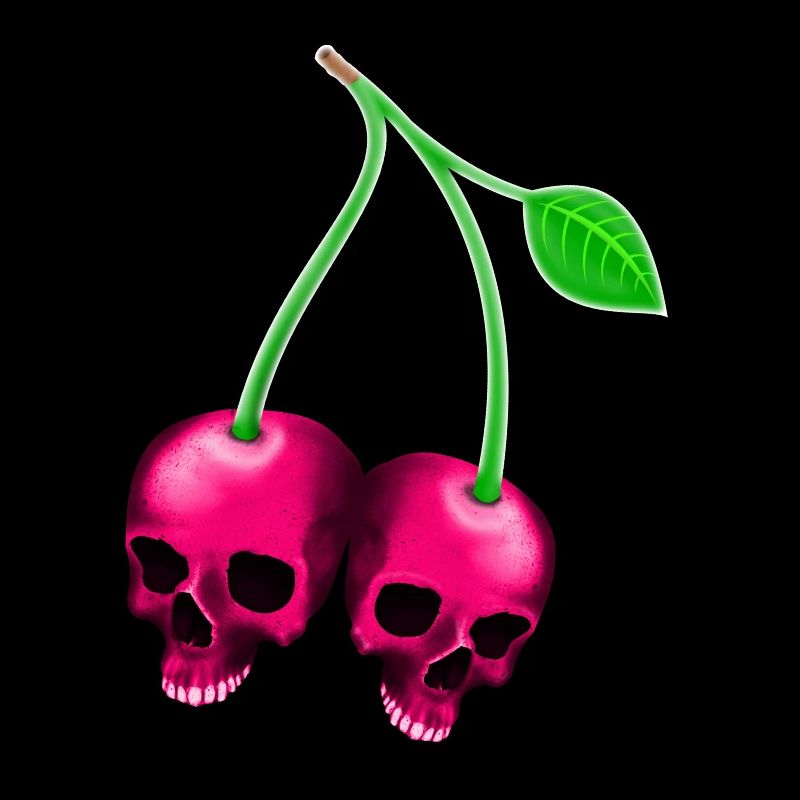 Crâne Cherry Pink