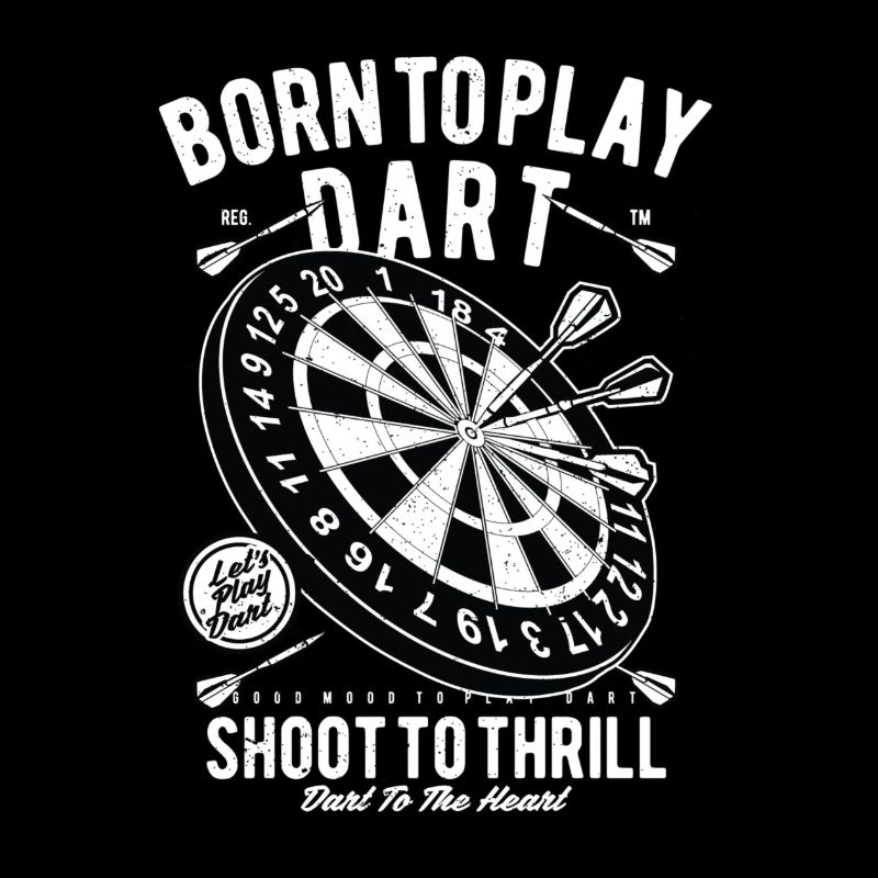 Funny Darts Player Throwing Darts Pub Games Gift