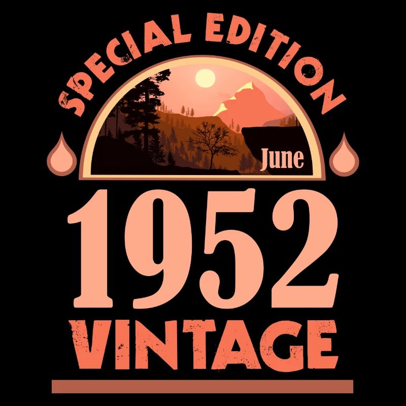 Juni 1952 Geburtstag, Geschenk, Special Edition