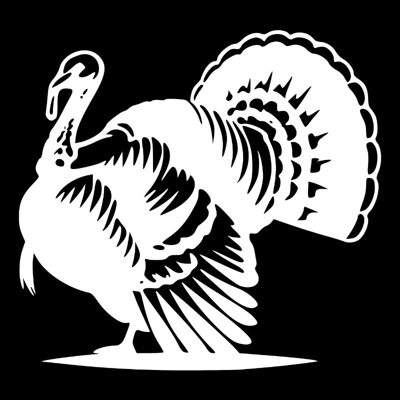 Style de dinde classique avec un grand plumage