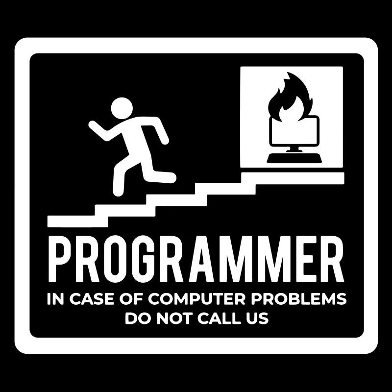 chemise de codeur en cas de problèmes informatiques