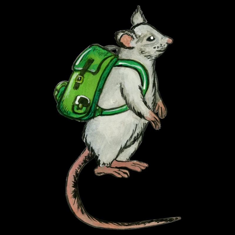 souris sac à dos - backpack mouse - Rucksack-Maus