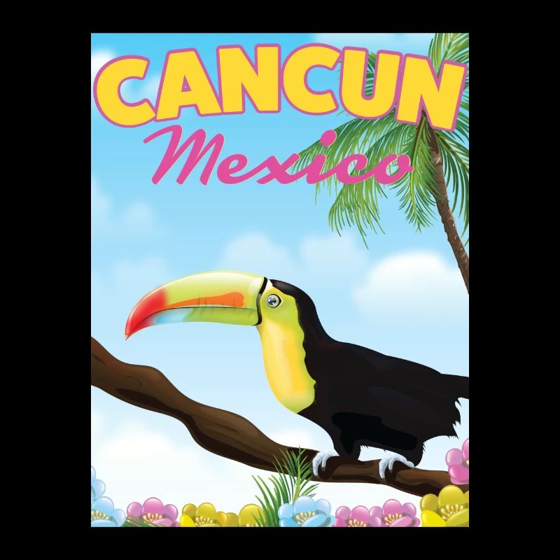 Cancun Mexique Affiche de voyage