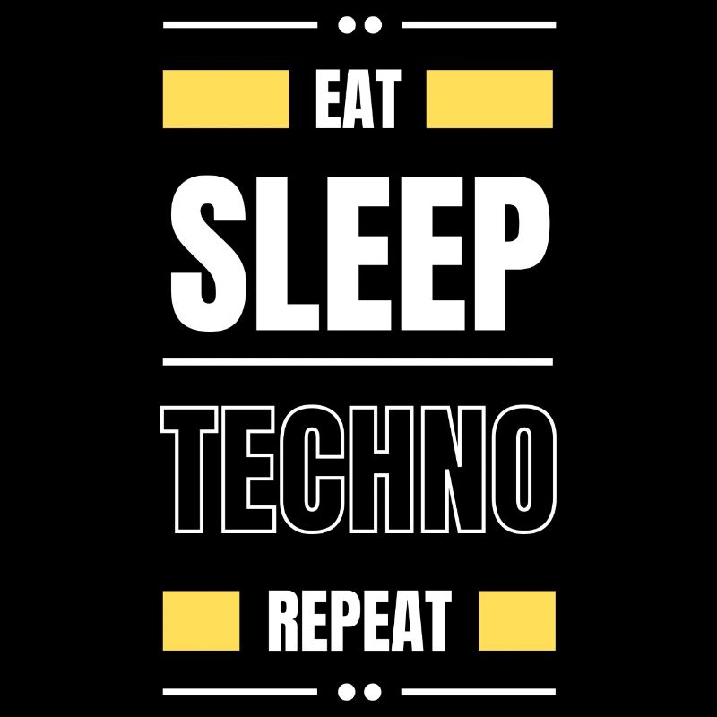 manger dormir techno répéter l’idée cadeau fête en disant