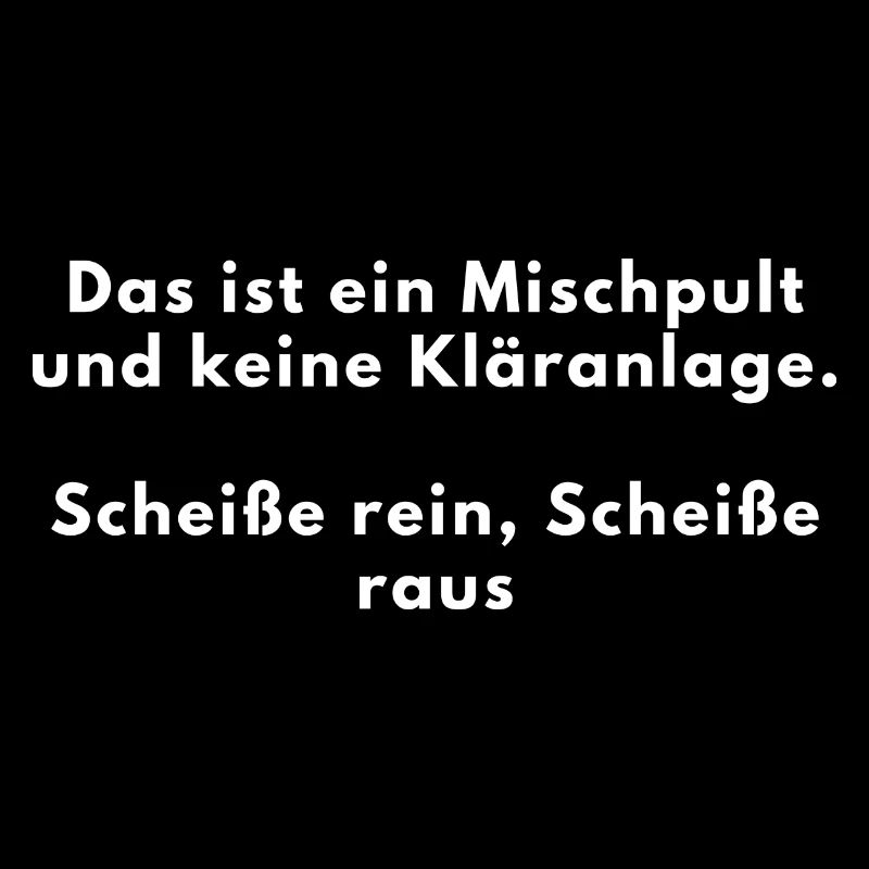 Das ist ein Mischpult keine Kläranlage