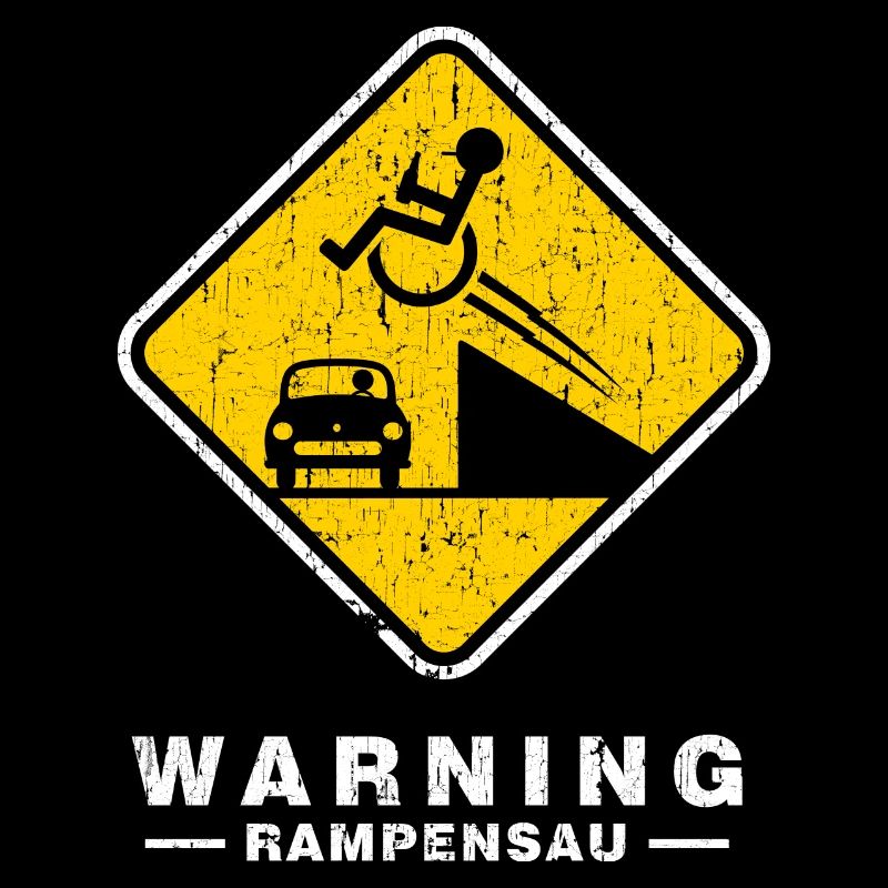 BEHINDERT WARNING RAMPENSAU