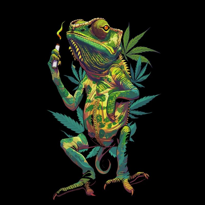 Stoner Cannabis Chamaeleon THC Joint
