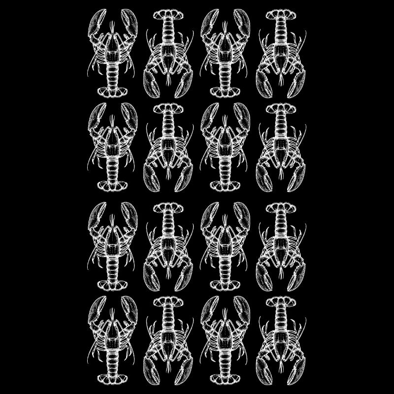 Lobster Glyph Repeating Pattern