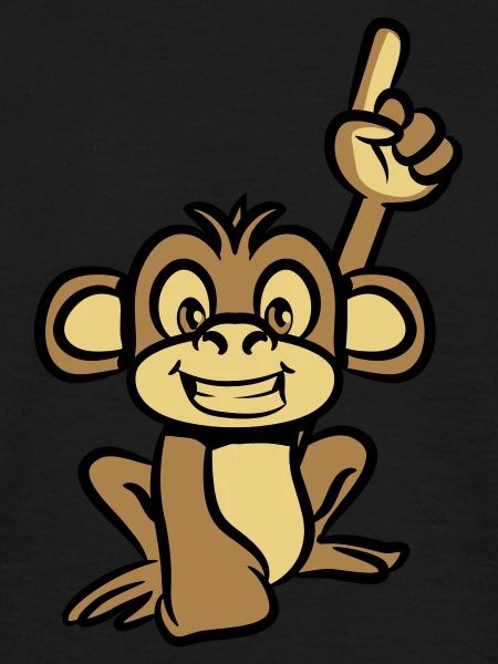 monkey funny forefinger