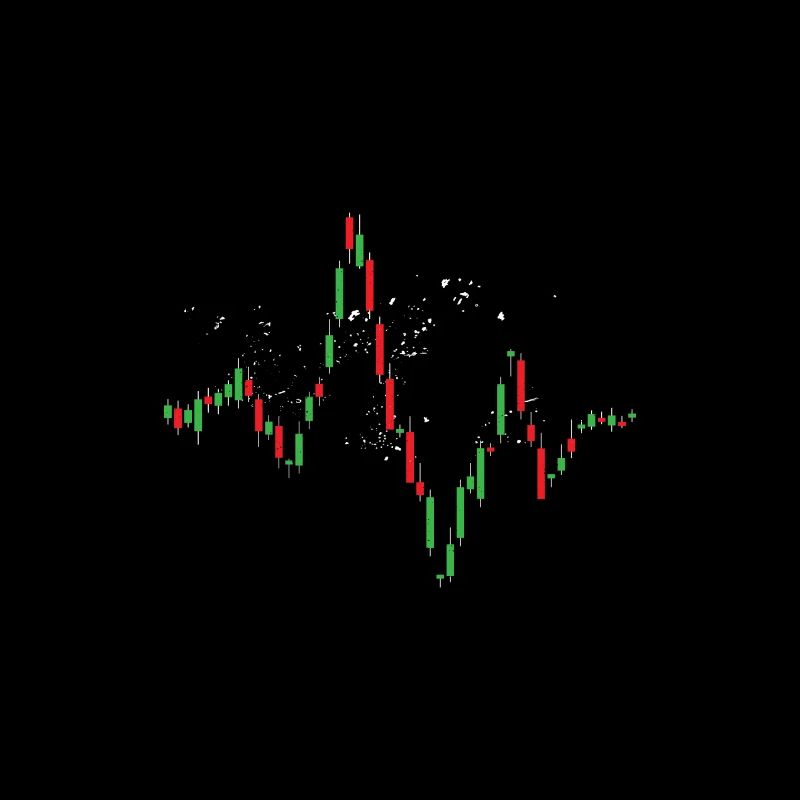 Candlestick chart coup de coeur boursière cadeau d’amour
