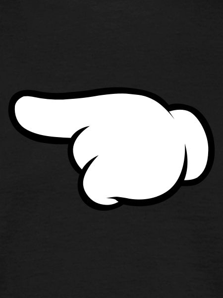 Comic Hand Pointing (Left)
