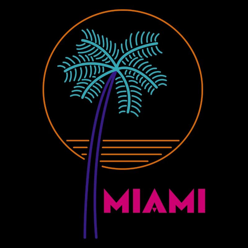 Palme Neon Miami Geschenkidee