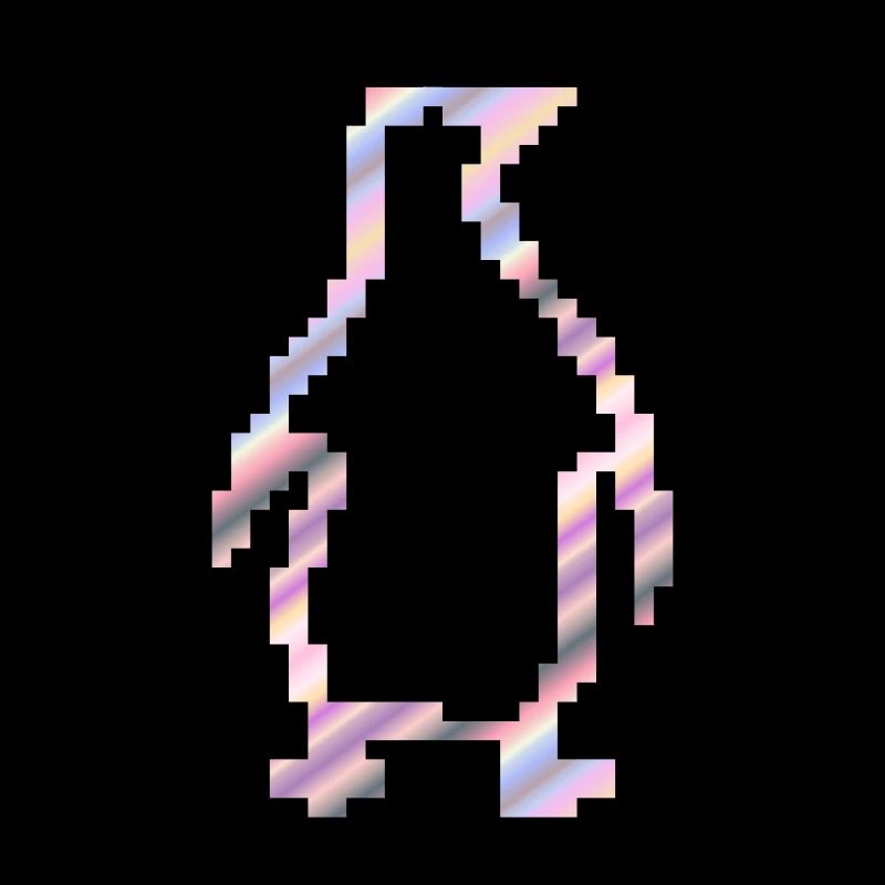 Penguin pastel pixel