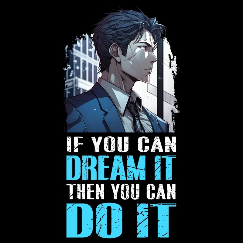 Citations de motivation de succès - Chemise d’anime