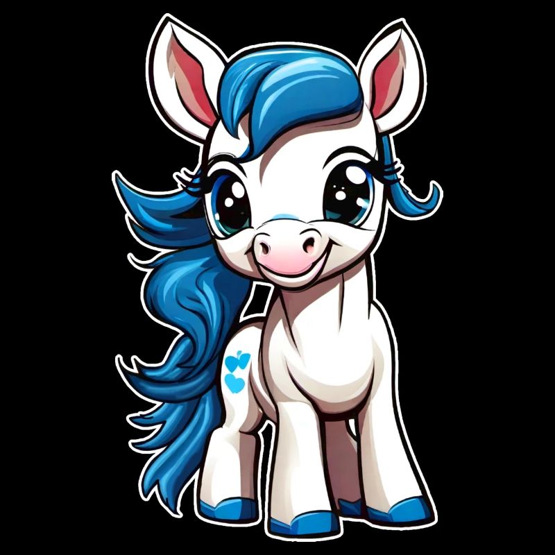 Cute smiling pony