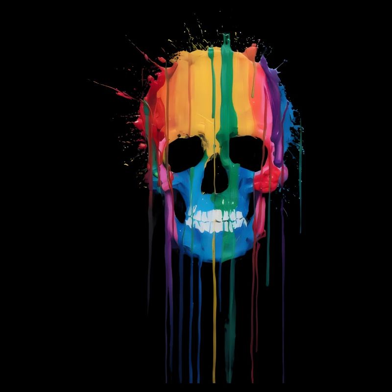 Rainbow Skull