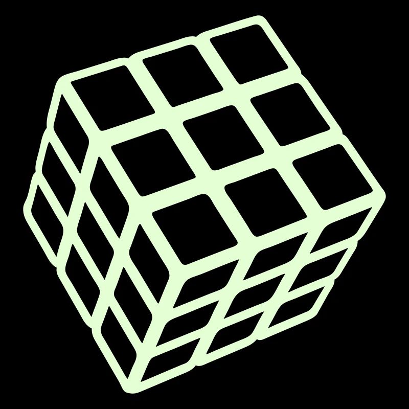 Rubik's Cube phophorescent
