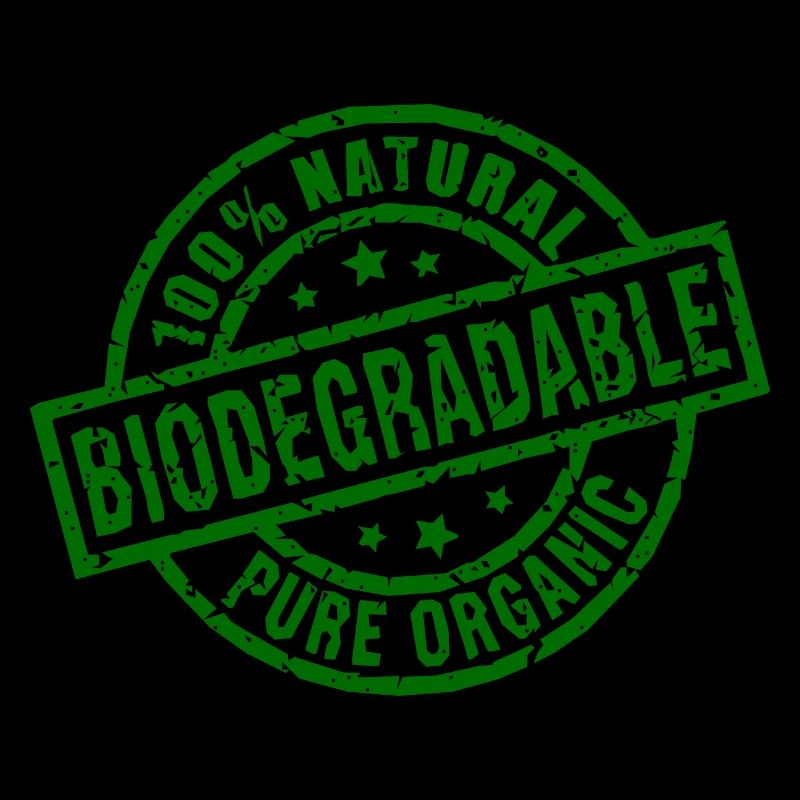 Timbre vert biodégradable