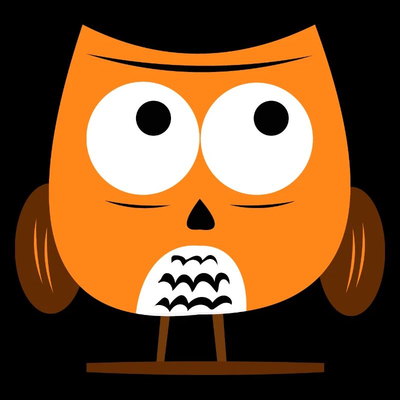 Cool Owl - Sweet Grumpy Owl