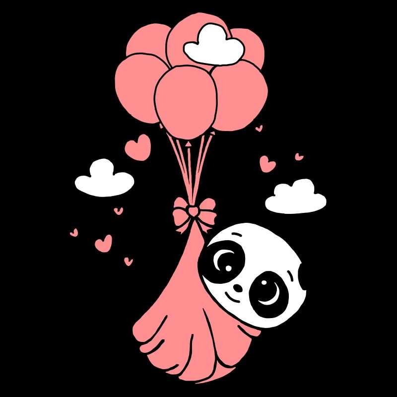 Panda cub dans les nuages