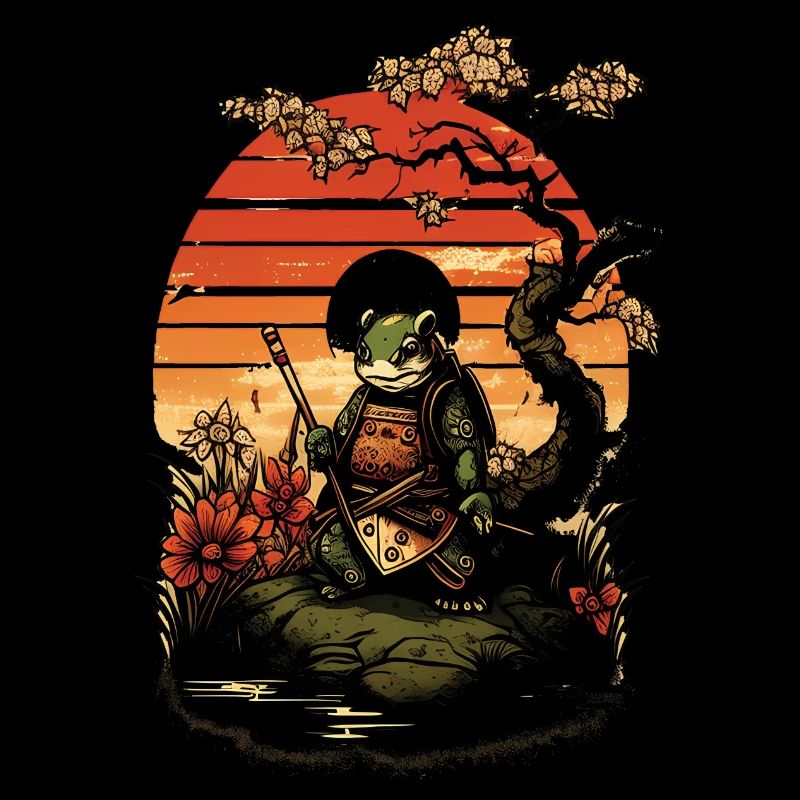 Samurai Frosch Katana Japanische