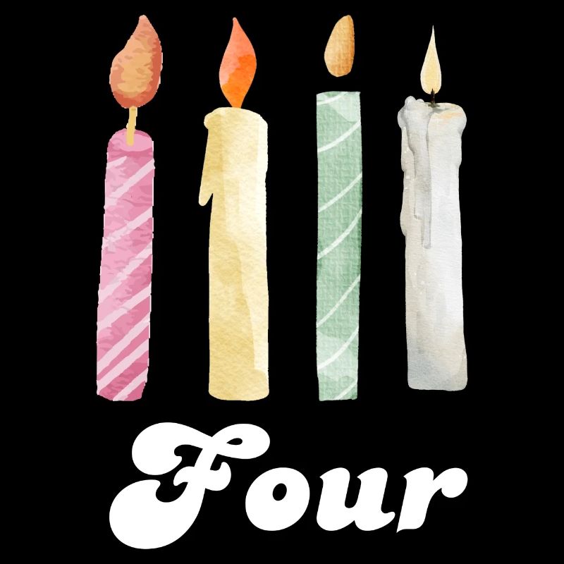 4e anniversaire bougie